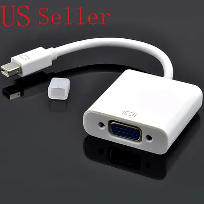 1080P Thunderbolt Port Mini DisplayPort DP To VGA AV Adapter For Mac Macbook Pro • $9.50