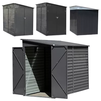 5x9 5x7 3x5 FT Outdoor Garden Storage Shed Metal Lean To Pent Shed For Tool Bike • £165.95