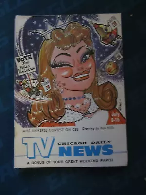 TV New Magazine Regional TV Guide July 1961 Miss Universe Contest On CBS • $29.99