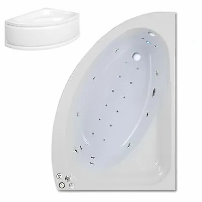 Trojan Orlando 1500 X 1020mm RH Corner 24 Jet Whirlpool / Spa Bath Inc Panel • £1056.46