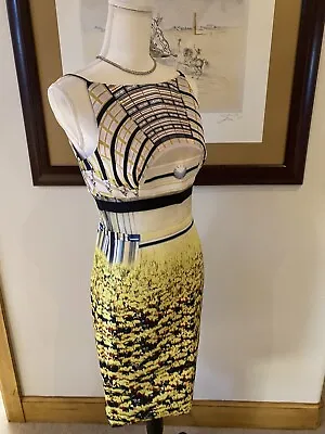 $395 • Buy New Mary Katrantzou 1Knee Length Dress Wearable Art US 8, UK 12, IT 44