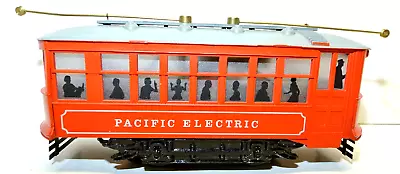 Bowser-VINTAGE -O/O27-Birney Trolley Car -RED 3 RAIL -TESTED & LUBED • $77.50