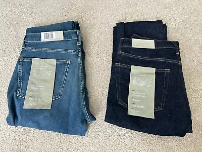 LOT Everlane Men’s The Relaxed 4-Way Stretch Organic Jean 31x34 2 Pair • $19.99