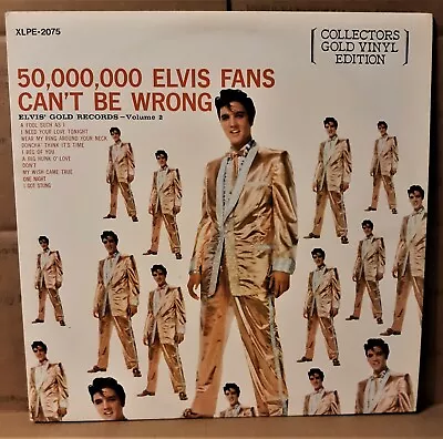 Elvis LP -  50000000 Elvis Fans Can't Be Wrong  (Canadian)(GOLD VINYL) NM/VG++ • $11