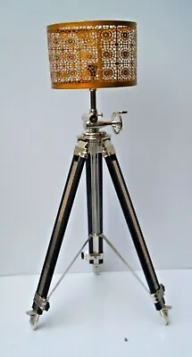 Beautiful Black Lighting Floor Shade Lamp Tripod Stand Adjustable Without Shade • $179.99