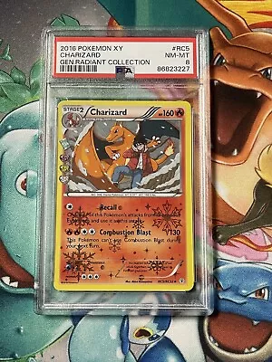 2016 Pokémon XY Charizard RC5/RC32 PSA 8 NM Mint Generations Radiant Collection • $27.99