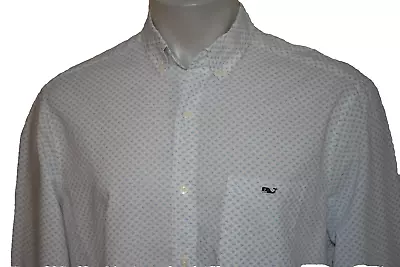 VINEYARD VINES CLASSIC FIT TUCKER SHIRT Large Men's Cotton Linen Button Down • $9.99