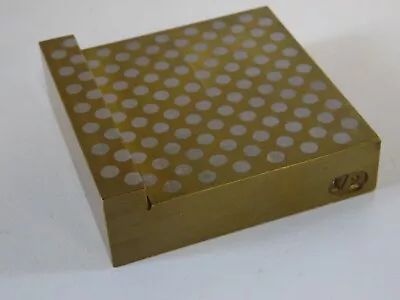 MAGNETIC TRANSFER ANGLE BLOCK BRASS W/STEEL PINS 1/2 Degree 3x3x1  • $119.99