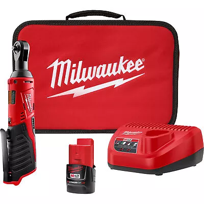 Milwaukee 2457-21 M12 Cordless 3/8 In. Ratchet Kit • $179