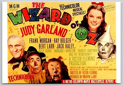 Postcard MGM RePresents The Wizard Of Oz In Technicolor Judy Garland Dorothy • $9.99