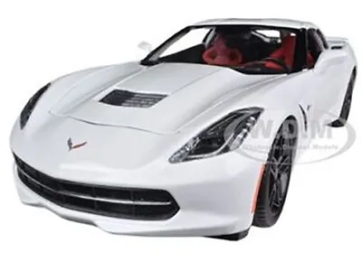 2014 Chevrolet Corvette C7 Z51 Stingray White 1/18 Diecast Model By Maisto 31677 • $37.99