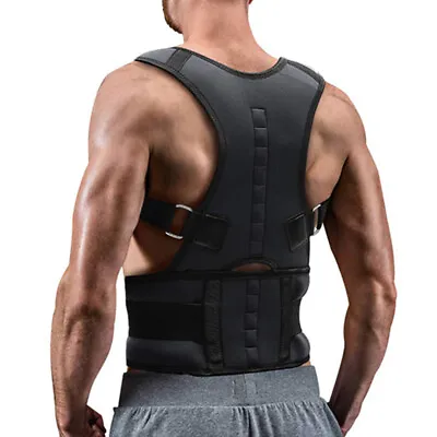 Magnetic Back Posture Corrector Shoulder Straightener Brace Neck Spine Support • $11.89