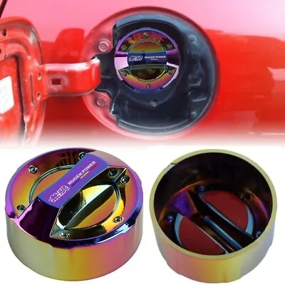 JDM Mugen Power Racing Neo Chrome Gas Fuel Oil Tank Cap Cover For Honda Acura • $14.88