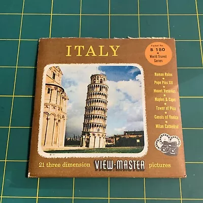 Sawyer B180 Italy Nations Of The World Travel Series View-master Reels Packet 2B • $16