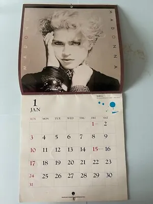 Madonna SUPER RARE Japan Calendar SIGNED On Inner Cover • £525