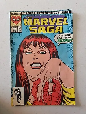 The Marvel Saga #22 1987 - Mary Jane Jackpot Cover Key • $19.95