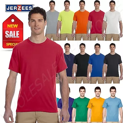 NEW Jerzees Men's Sport 100% Polyester Work Out Gym S-XL T-SHIRT R-21M • $5.96