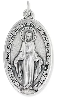 Medalla Dije Pendiente De La Virgen Milagrosa Doble Cara Hecho En Italia Calidad • $9.99