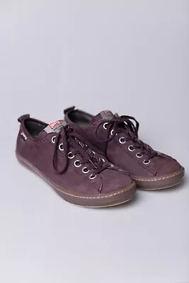 Camper IMar Purple Burgundy Leather Shoes 39 • £82.04