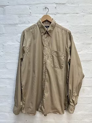 £22 • Buy Burberry Mens Shirt Beige Nova Check Cotton Mens XL