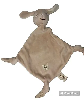 MiYim Simply Organic Bunny Lovey Security Blanket Knotted Corners Soft Pink 7” • $13.97