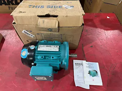 New In Box Brook Crompton 1hp Electric Motor 575v. 3 Phase 3430rpm Fa2n001-5c • $225