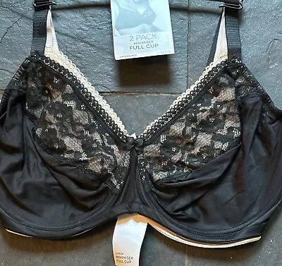 Bnwt M&s 2 Pack Full Cup Underwired Minimiser Bras 40g • £12.99