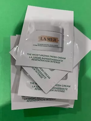 New 2024 10 X La Mer The MOISTURIZING FRESH CREAM 1.5 ML EACH SAMPLE • $29.95