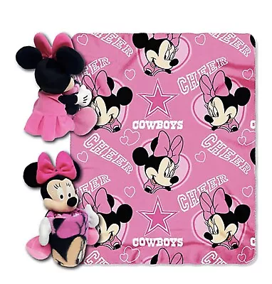 Disney Minnie Mouse Blanket With Character Pillow 40  X 50'' Soft Throw • $29.99