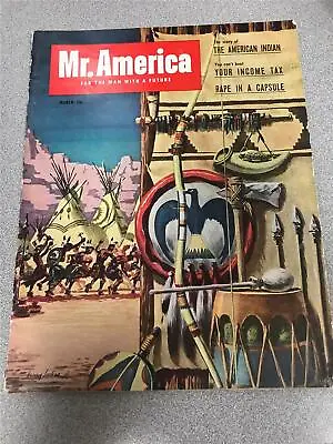 Joe Weider MR AMERICA Bodybuilding Muscle Mag THE AMERICAN INDIAN Cover 3-53 • $16.99