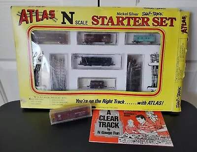 Vintage Atlas N Scale Starter Set #4448-1 Pennsylvania Nickel Silver Snap-Track • $100