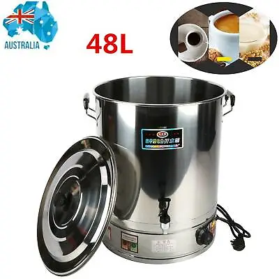 48L Hot Water Stainless Steel Urn With Concealed Element Boiler Tea Kettle AU • $125