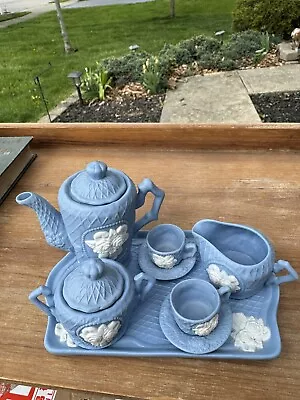 Antique Miniature Ceramic Tea Set With Roses • $30