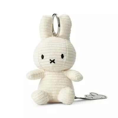 BON TON TOYS Miffy Corduroy Plush Doll Keychain 10cm WHITE Japan • $19.40