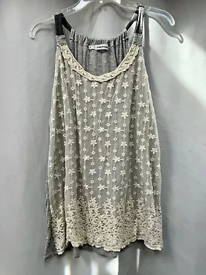 Maurices Women's Plus Size 0 Tank Top Gray Lace • $6.99