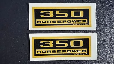 350 Horsepower Valve Cover Decal 1965-66 Chevy Corvette L79 350hp Water Soluble • $12.99