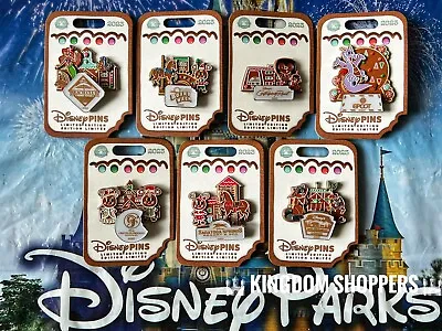 2023 Disney Parks Christmas Gingerbread Resort LE 7 Pin Set Figment Mickey • $399.95