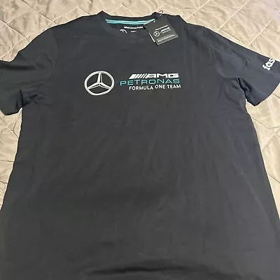 Mercedes AMG Petronas F1 Logo Performance T-Shirt Men Sz Medium • $49.99