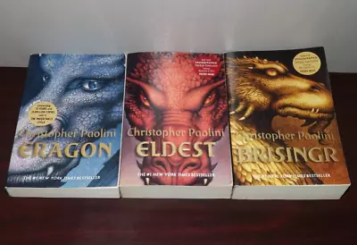 The Inheritance Cycle By Christopher Paolini #1-3 TPB Eragon Eldest Brisingr • $20