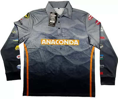 ANACONDA Fishing Pro Jersey Shirt NWT Men Sz XL Long Sleeve Quick Dry Top ANA • $39.95