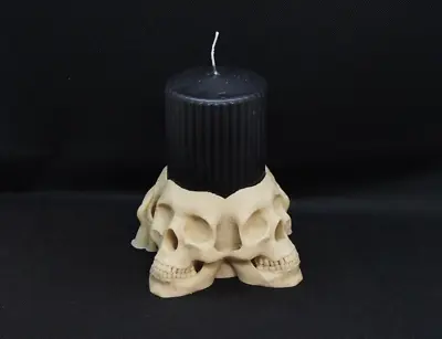 £30.13 • Buy Candle Stand Skull 4x Bone Color - Halloween