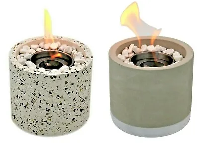 £24.99 • Buy Bio Ethanol Fireplace Tabletop Marble Burner Fire Pit Bowl Pot Round Sparky