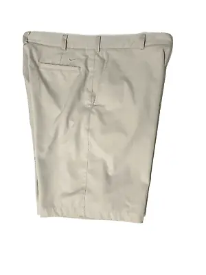 NEW NIKE Golf Dri-Fit Shorts - Mens 33x11 21L - Solid Beige Polystr/Spdx 5 Pokts • $28
