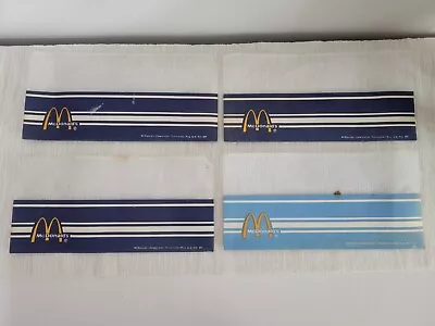 $24.95 • Buy 4 Vintage McDonald's Logo Blue Paper Employee Worker Crew Hats Adjustable  1970s