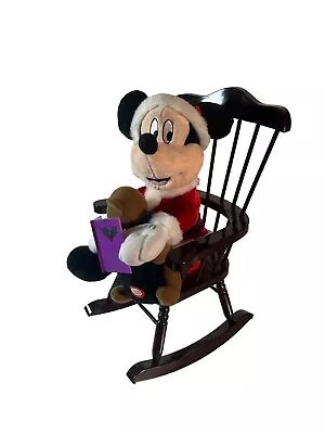 £27.73 • Buy DISNEY Mickey Mouse Rocking Chair  Twas Night Before Christmas  Animated Gemmy