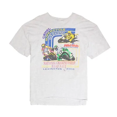 $40 • Buy Vintage Camel Supercycle National Championship Racing T-Shirt Size 2XL Gray