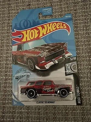 1 2019 Hot Wheels Rod Squad Red Classic ‘55 Nomad • $1.87