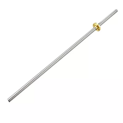 350mm T8 Pitch 2mm Lead 2mm Lead Screw Rod With Copper Nut For 3D Printer • $25.81