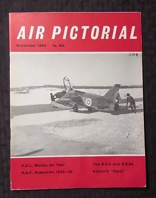 1962 Nov AIR PICTORIAL Magazine FN+ 6.5 Aviation - PZL Mucha - Kamev's Harp • $15.25