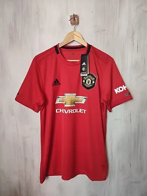 Manchester United 2019 2020 Home Size L Adidas Soccer Shirt Jersey Football Kit • $49.95